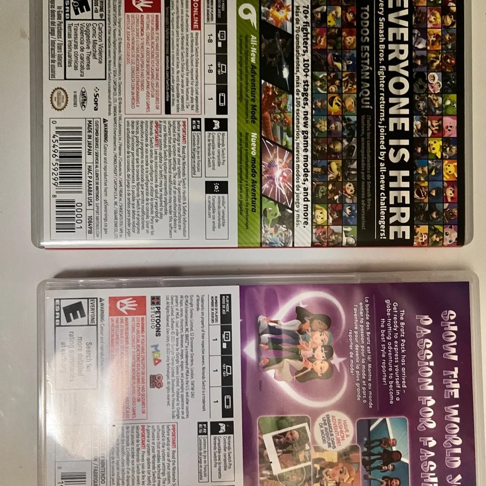 Nintendo Switch Super Smash Bros. Ultimate & Bratz Game Bundle